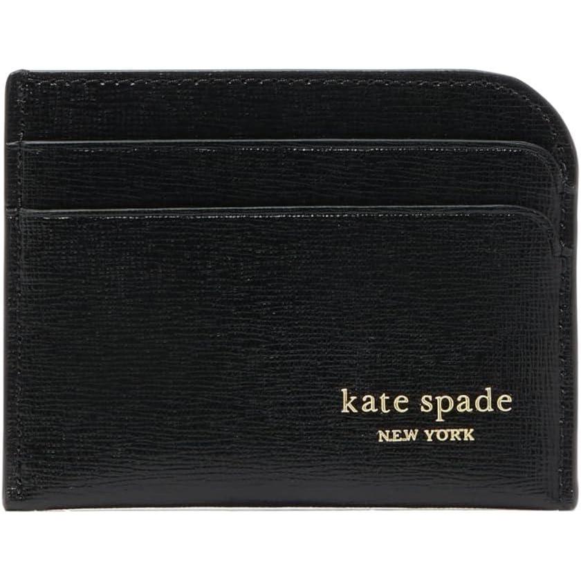 imagekate spade new york Devin Pebbled Leather Card HolderBlack