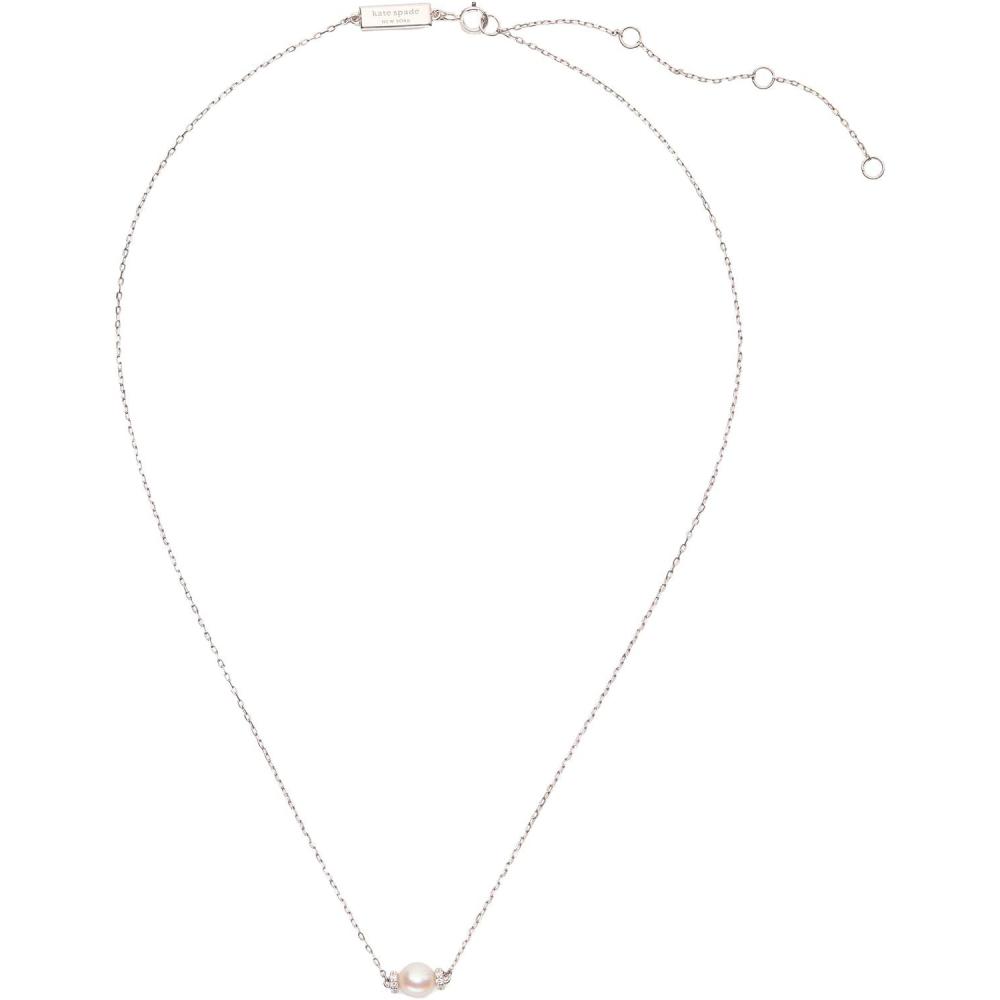 imagekate spade new york Fine Jewelry Meant To Be Pearl and Diamond PendantSilverPearl