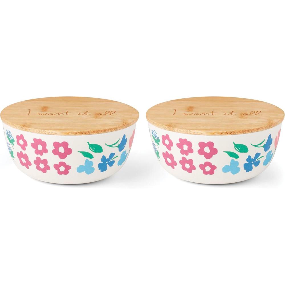 imagekate spade new york Floral Fields Container With Lid Set of 2Bowl