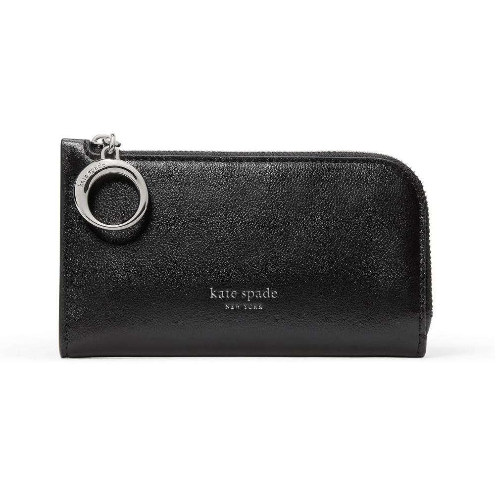 imagekate spade new york Halo Fine Grain Leather Small Slim BifoldBlack
