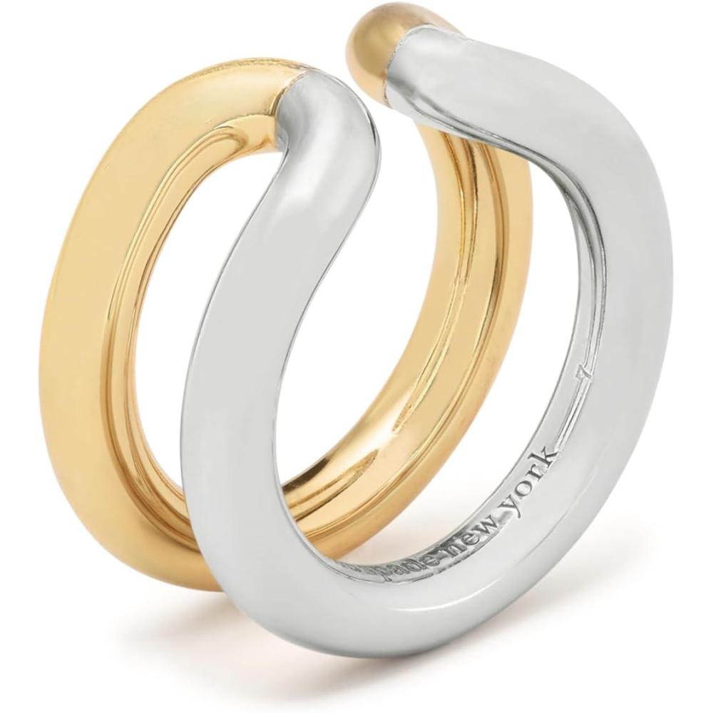 imagekate spade new york Interlock RingSilver Gold