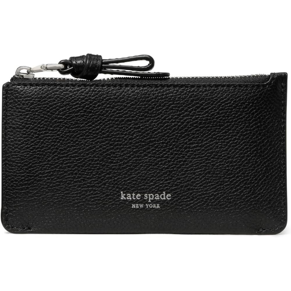 imagekate spade new york Loop Pebbled Leather Ew Zip Card CaseBlack