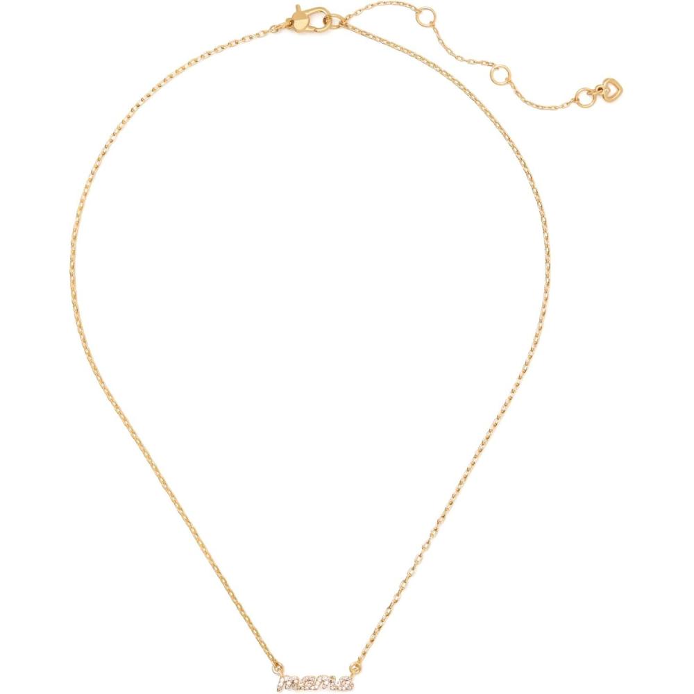 imagekate spade new york Love You PendantClearGold Mama Said