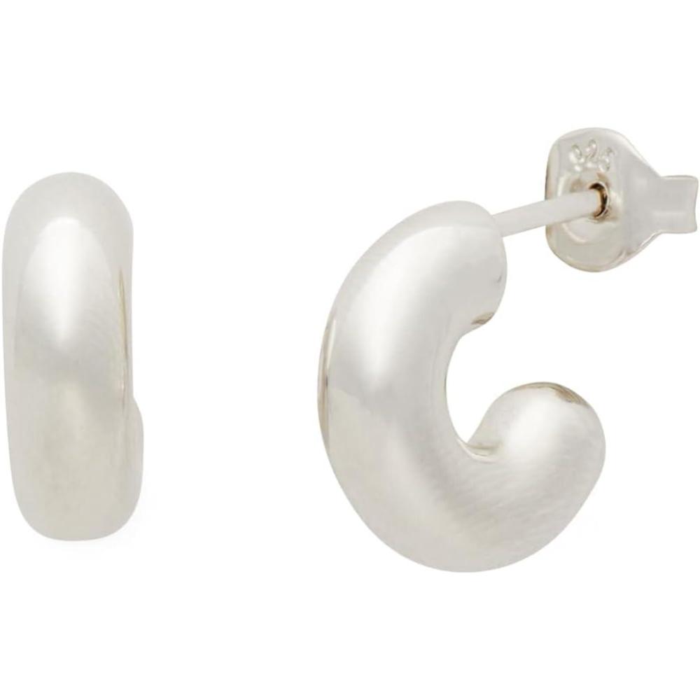 imagekate spade new york Meant To Be Fine Jewelry EarringsSilver Huggies