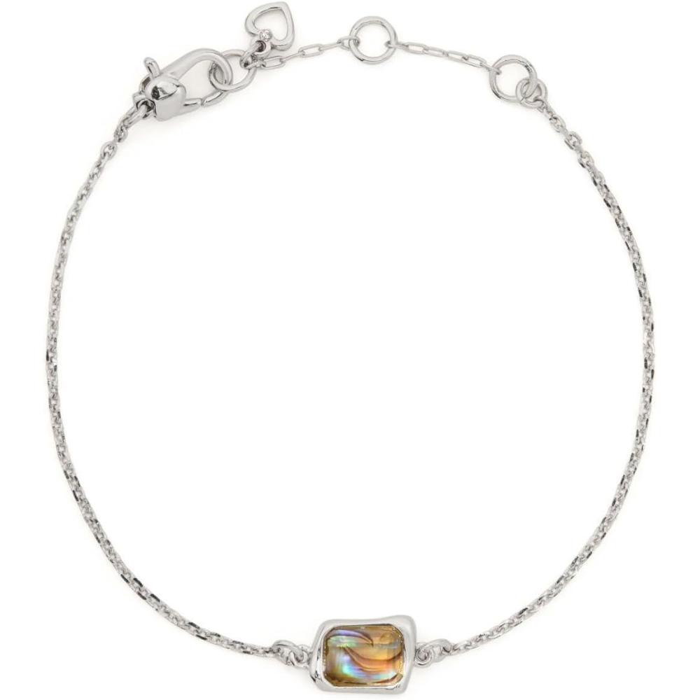 imagekate spade new york Molten Glass Solitaire BraceletAbaloneSilver