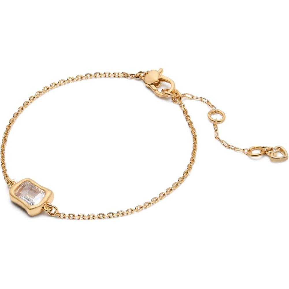 imagekate spade new york Molten Glass Solitaire BraceletClearGold