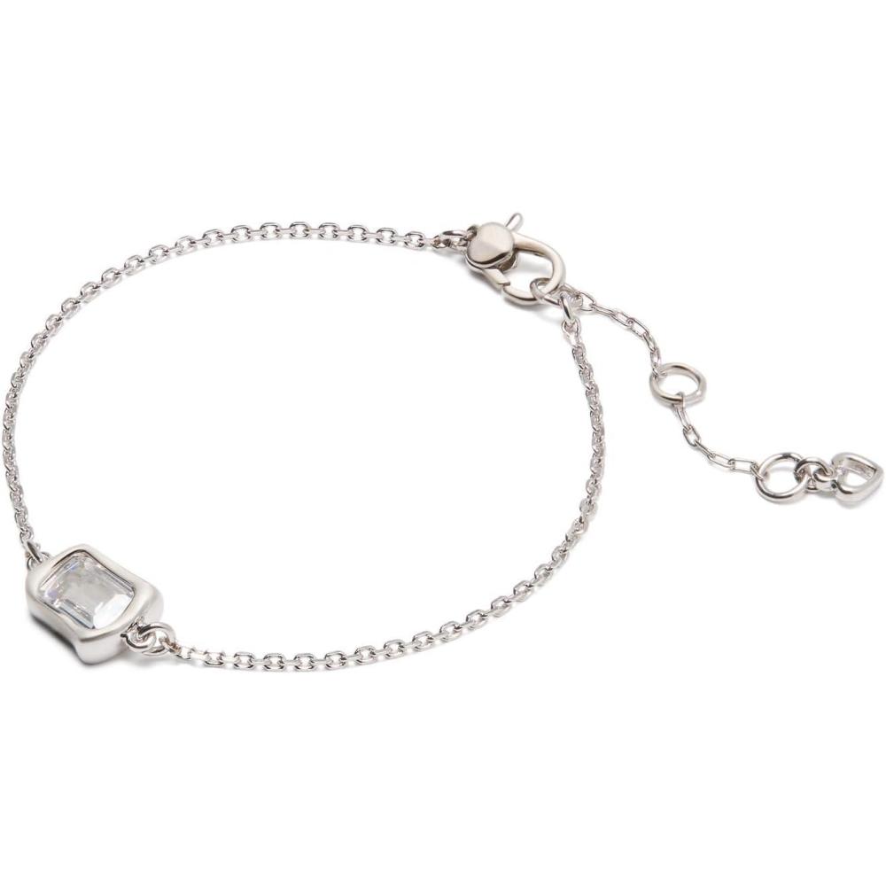 imagekate spade new york Molten Glass Solitaire BraceletClearSilver