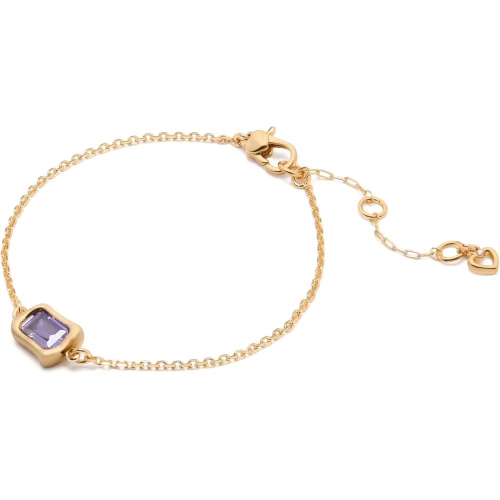 imagekate spade new york Molten Glass Solitaire BraceletLight Amethyst