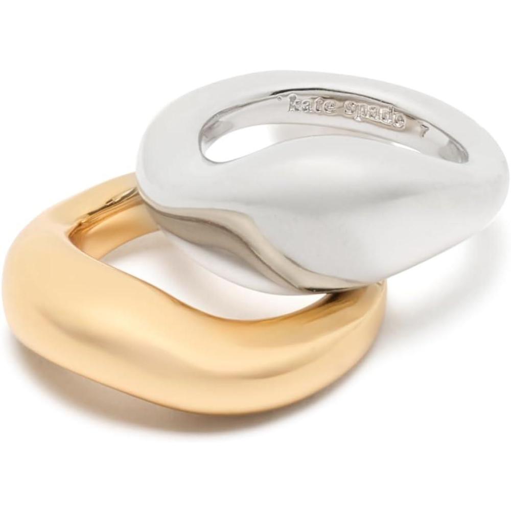 imagekate spade new york Molten Stacking RingsNeutral Multi