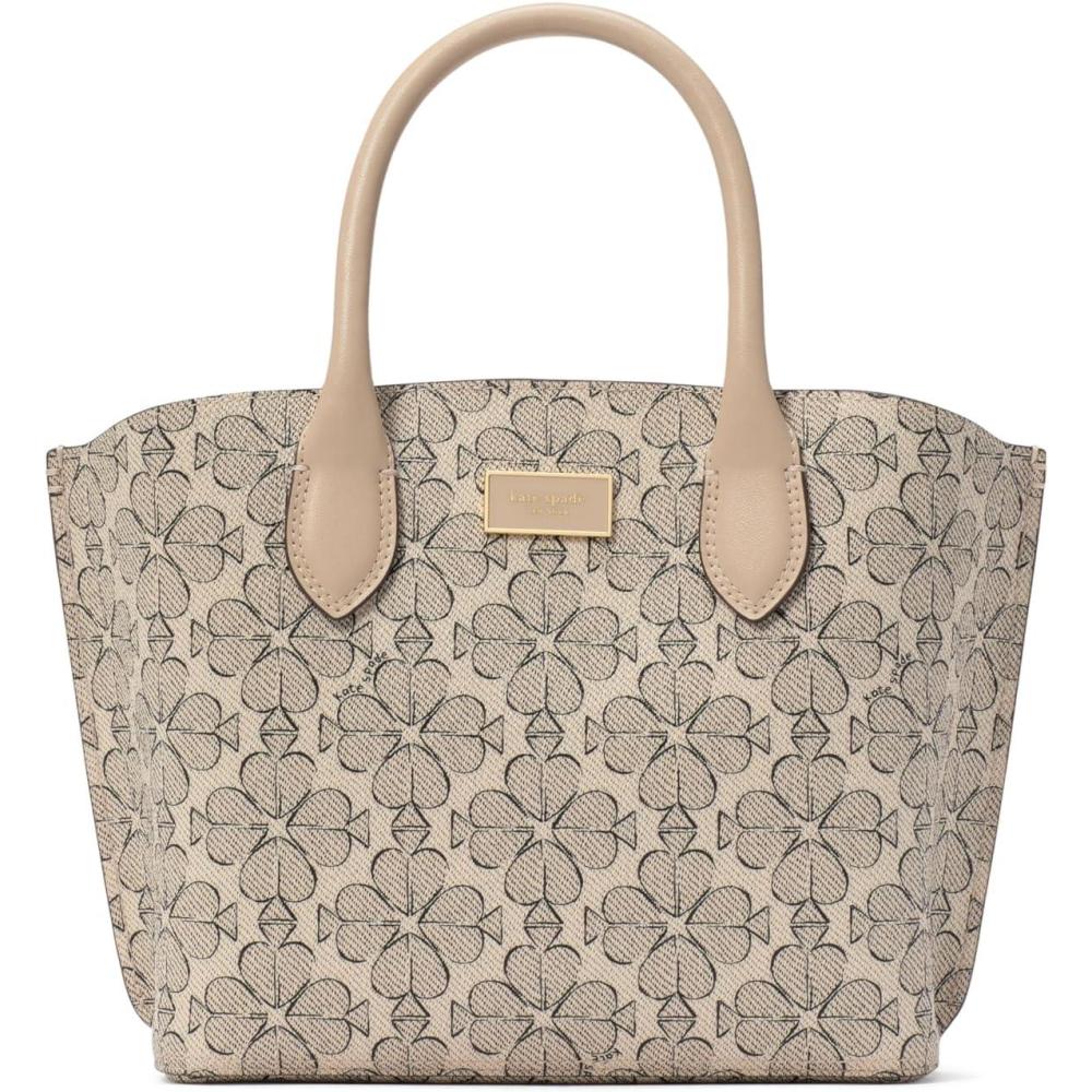 imagekate spade new york Suite Crossgrain Leather Crossbody Tote BagNeutral Multi Spade Flower