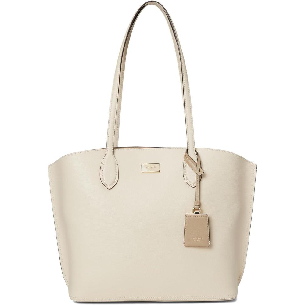 imagekate spade new york Suite Crossgrain Leather Large Open Tote BagMilk Glass Multi