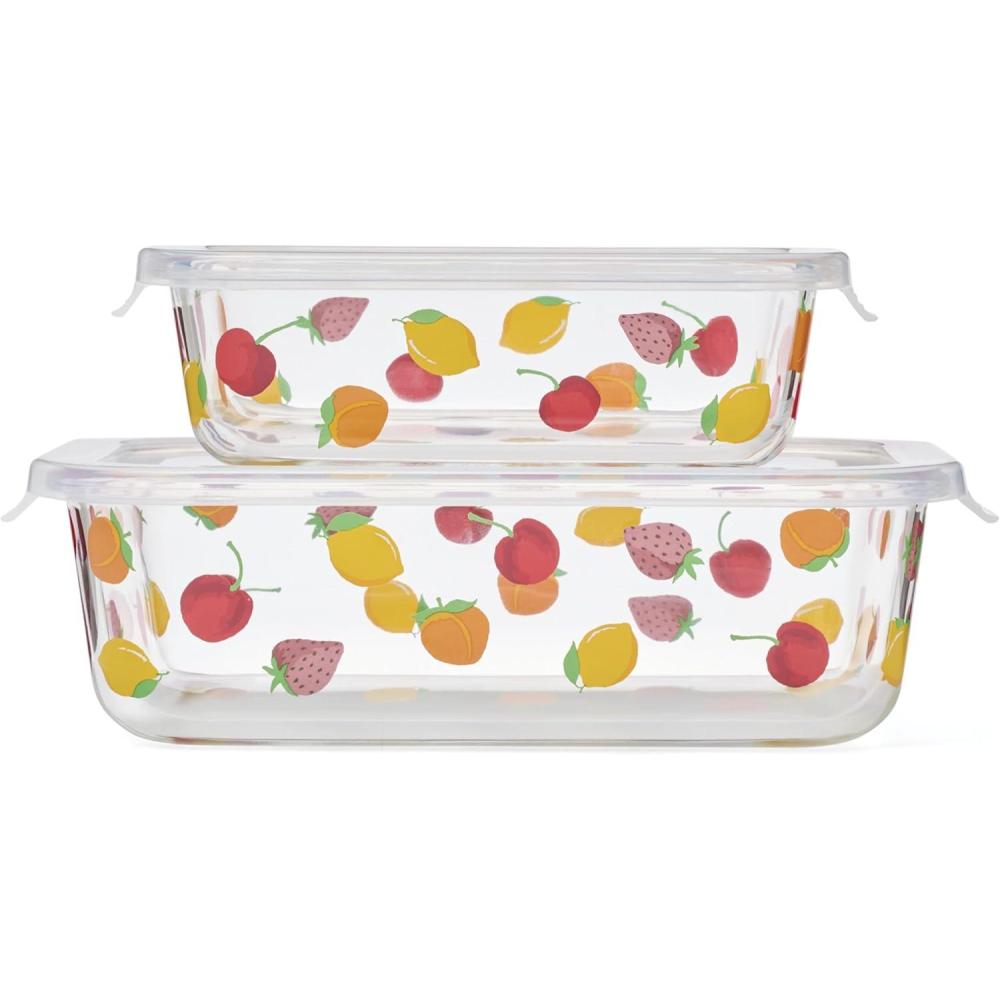 imagekate spade new york Tutti Fruity Pear ampamp Orange SugarCreamer SetFood Storage Set