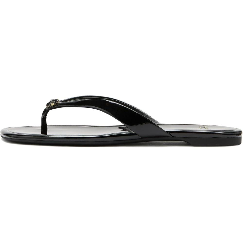 imagekate spade new york Womens Spade Flower Flip Flop SandalsBlack