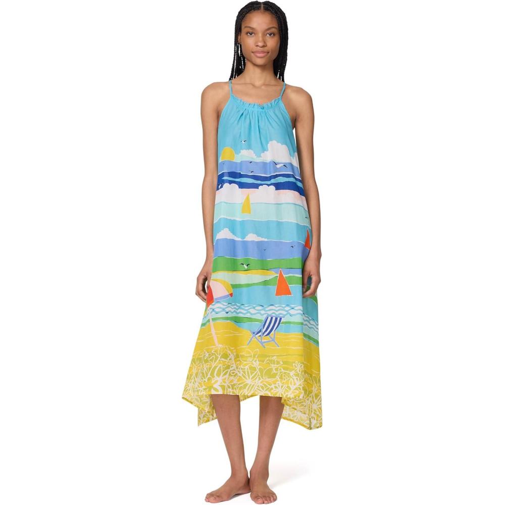 imagekate spade new york Womens Summer Day Maxi Cover Up DressMulti