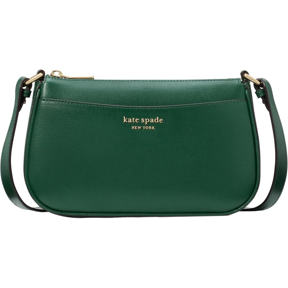 imagekate spade new york womens Bleecker Saffiano Small Leather Crossbody BagArugula