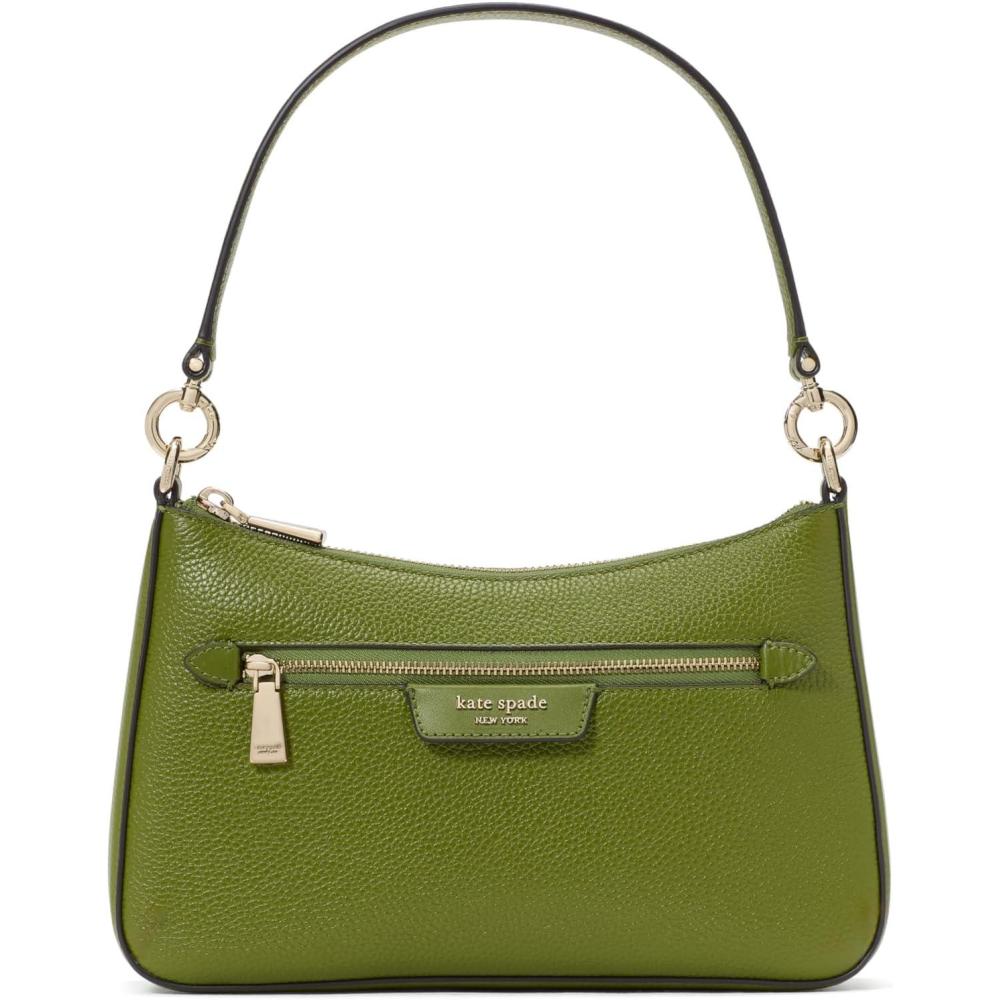 imagekate spade new york womens Hudson Pebbled Leather Convertible CrossbodyJungle Vine
