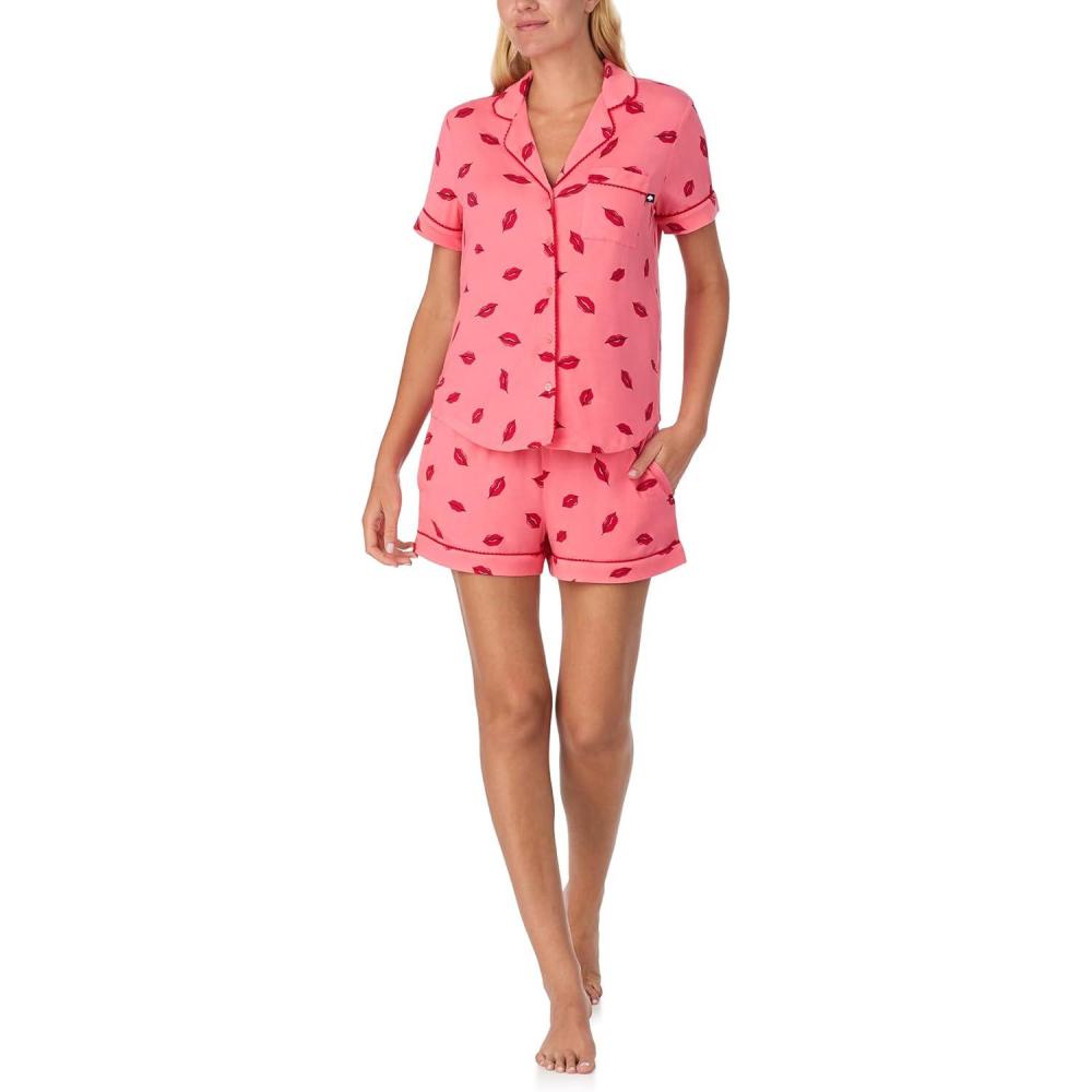 imagekate spade new york womens Kate Spade New York Womens Short Bottoms Pj SetThousand Kisses