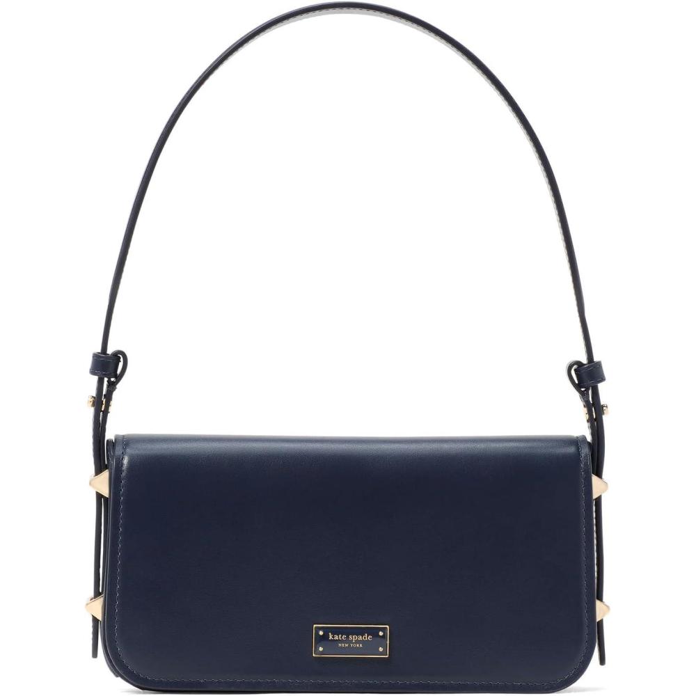imagekate spade new york womens Liv Smooth Leather Shoulder BagParisian Navy