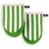 imageKate Spade New York Botanical Stripe Mini Oven Mitt 2Pack Set 55quot x 8quot BlackBeigeGreenPink