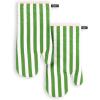 imageKate Spade New York Botanical Stripe Oven Mitt 2Pack Set 7quot x 13quot BlackBeigeGreenPink