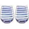 imageKate Spade New York Charlotte Street 2Pc Stemless Wine Glass 2 Count Pack of 1 Blue
