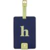 imageKate Spade New York Leatherette Luggage Tag with Secure Strap Colorful Suitcase Identifier for Travel Monogram Bag Tag ID EH