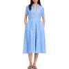imageKate Spade New York Womens Belted Midi Shirt DressDiamond Blue