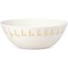 imagekate spade new york Arbor Village 9in Round Serving Bowl White ampamp Gold
