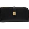 imagekate spade new york Deco Pebbled Leather Zip Slim Wallet Black