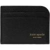 imagekate spade new york Devin Pebbled Leather Card HolderBlack Pebbled