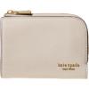 imagekate spade new york Devin Pebbled Leather Small Compact WalletCashew Milk