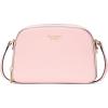 imagekate spade new york Devin Saffiano Leather Double Zip Dome CrossbodyPastry Pink