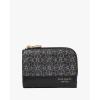 imagekate spade new york Devin Small Compact WalletBlack Multi Spade Flower