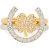 imagekate spade new york Lucky Charm Stacking Ring SetClearTwo Tone