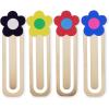imagekate spade new york Metal Bookmarks for Book Lovers Cute Flower Book Marks Set of 4 Gingham Garden