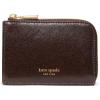 imagekate spade new york Womens Pebbled Leather Mini Zip Card CaseCrinkled Hot Fudge