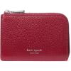 imagekate spade new york Womens Pebbled Leather Mini Zip Card CaseRed Jam