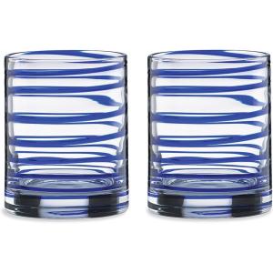 Kate Spade New York Charlotte Street 2-Piece Dof Glass Set, 1.85 LB, Blue(12 Ounces)