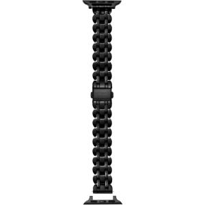 Kate Spade New York Designer Interchangeable Stainless Steel Band Compatible with Your 38/40/41mm Apple Watch Series 9/8/7/6/5/4/3/2/1/SE(Black)