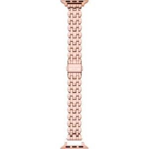 Kate Spade New York Designer Interchangeable Stainless Steel Band Compatible with Your 38/40/41mm Apple Watch Series 9/8/7/6/5/4/3/2/1/SE(Rose Gold)