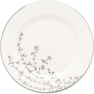 Kate Spade New York Gardner Street Platinum 5-Piece Place Setting, 4.25 LB, White(Butter Plate)