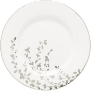 Kate Spade New York Gardner Street Platinum 5-Piece Place Setting, 4.25 LB, White(Saucer)
