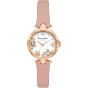 Kate Spade New York Holland Women’s Watch with Stainless Steel Bracelet or Leather Band(Rose Gold/Pink)