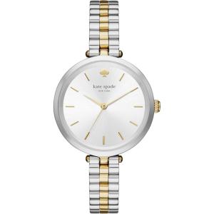 Kate Spade New York Holland Women’s Watch with Stainless Steel Bracelet or Leather Band(Silver/Gold)