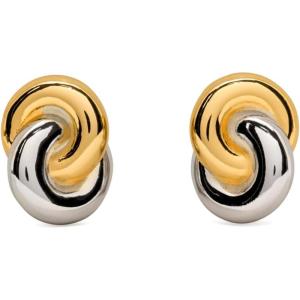 Kate Spade New York Interlock Stud Earrings(Silver Gold)