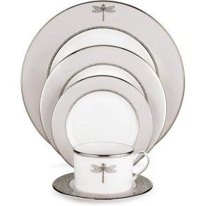 Kate Spade New York June Lane Place Setting by Lenox, White, 5-piece(5-Piece Placesetting)