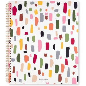 Kate Spade New York Large College Ruled Notebook, 11″ x 9.5″ Spiral Notebook with 160 Pages(Painterly Strokes)