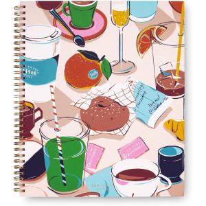 Kate Spade New York Large College Ruled Notebook, 11″ x 9.5″ Spiral Notebook with 160 Pages(Rise and Shine)