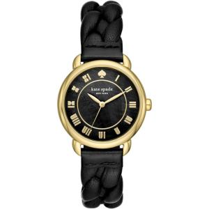 Kate Spade New York Lily Avenue Women’s Watch with Stainless Steel Bracelet or Leather Band(Lily Avenue Black/Gold)