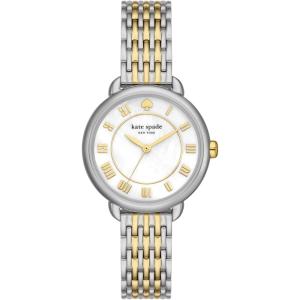 Kate Spade New York Lily Avenue Women’s Watch with Stainless Steel Bracelet or Leather Band(Lily Avenue Silver/Gold)